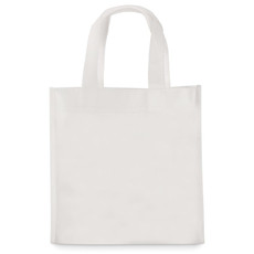 Mini borsa shopper da colorare con 5 pennarelli colore bianco