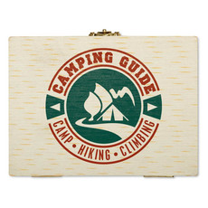 Mini set pittura in confezione di legno colore legno