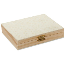 Mini set pittura in confezione di legno colore legno