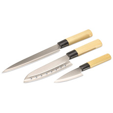 Set 3 coltelli in acciaio inossidabile colore multicolor