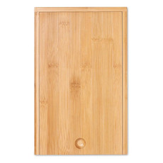 Set formaggio e vino con 4 utensili in scatola di bamboo colore legno