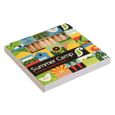 Set matite colorate in confezione colore marrone