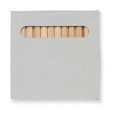 Set matite colorate in confezione colore marrone