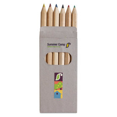 Set matite colorate in confezione di cartone colore multicolor