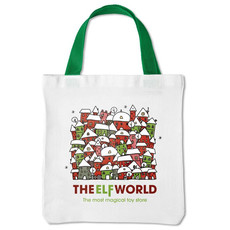 Shopper in cotone colorabile con 5 pennarelli colore bianco