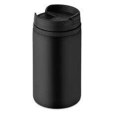 Tazza 350ml con doppio strato in acciaio inossidabile colore nero MO9246-03
