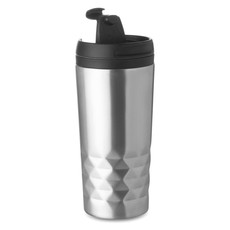 Thermos da 350ml doppio strato in acciaio inossidabile colore argento opaco MO9120-16