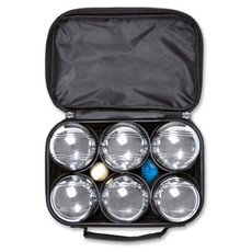 Gioco delle bocce in astuccio in poliestere colore nero