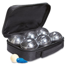 Gioco delle bocce in astuccio in poliestere colore nero