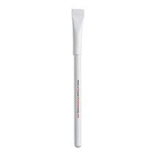 Penna a sfera blu in carta riciclata colore bianco