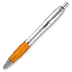 Penna a sfera in ABS con impiugnatura morbida colore arancio KC3315-10