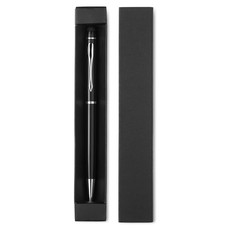 Penna a sfera twist in alluminio con punta touch screen colore nero MO8476-03
