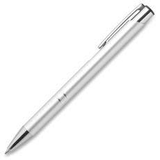 Penna blu automatica con finiture in alluminio colore argento MO8893-14