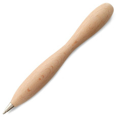 Penna nera a sfera in legno colore legno KC6726-40