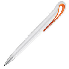 Penna twist a sfera in ABS colore arancio MO7793-10