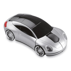 Mouse wireless a forma di automobile colore argento opaco MO7641-16
