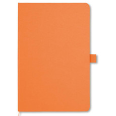 Notebook A5 con 96 pagine e copertina in carta colore arancio MO9049-10