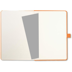 Notebook A5 con 96 pagine e copertina in carta colore arancio