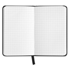 Quaderno A5 con 96 fogli a quadretti colore nero