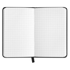 Quaderno A5 con 96 fogli a quadretti colore nero