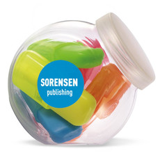 Set 5 evidenziatori in contenitore trasparente colore multicolor