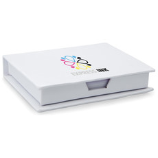 Set memo pad colorati e 100 fogli neutri in confezione colore bianco