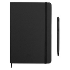 Set notebook A5 con penna touch screen abbinata colore nero MO9348-03