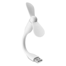 Ventilatore USB portatile in PVC personalizzabile colore bianco MO9063-06