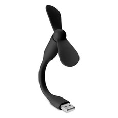 Ventilatore USB portatile in PVC personalizzabile colore nero MO9063-03