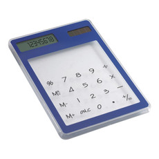 Calcolatrice 8 cifre da scrivania touch screen colore blu IT3791-04