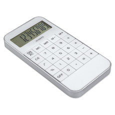 Calcolatrice a 10 cifre in abs a forma di Iphone colore bianco MO8192-06