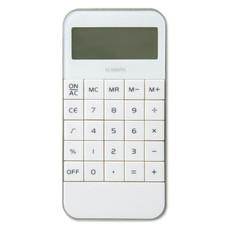 Calcolatrice a 10 cifre in abs a forma di Iphone colore bianco