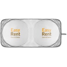 Parasole pieghevole per auto in pouch colore argento opaco