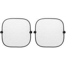 Set di 2 tendine parasole per auto con 2 ventose colore nero MO8675-03