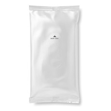 10 salviette umidificate igienizzanti in confezione colore bianco MO3863-06
