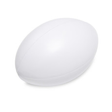 Antistress a forma di palla da rugby colore bianco