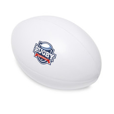 Antistress a forma di palla da rugby colore bianco