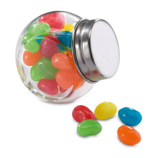 Barattolo di vetro con 30gr di gelatine colore multicolor KC7103-99