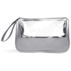 Beauty case in microfibra colore grigio