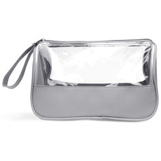 Beauty case in microfibra colore grigio
