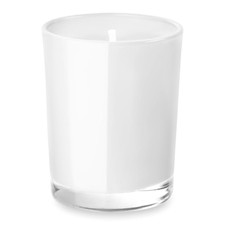 Candela profumata in confezione di vetro colore bianco MO9030-06