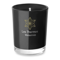 Candela profumata in confezione di vetro colore nero