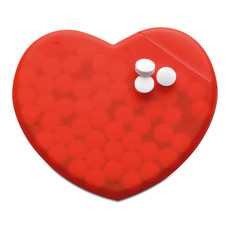 Dispenser per mentine a forma di cuore colore rosso