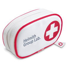 Kit Primo Soccorso in astuccio PVC con bendaggi colore rosso