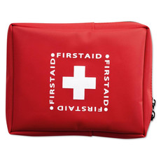 Set pronto soccorso con coperta di emergenza colore rosso MO8258-05