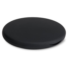 Specchietto doppio con finitura gommata colore nero