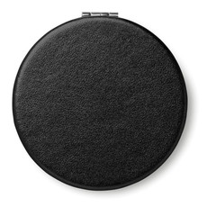 Specchietto rotondo in PU con chiusura magnetica colore nero
