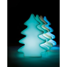 Albero di Natale con luce che cambia colori con batterie colore bianco