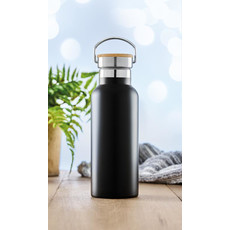 Borraccia doppio strato da 500ml in acciaio inox colore nero