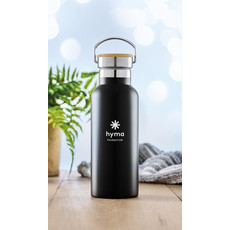 Borraccia doppio strato da 500ml in acciaio inox colore nero